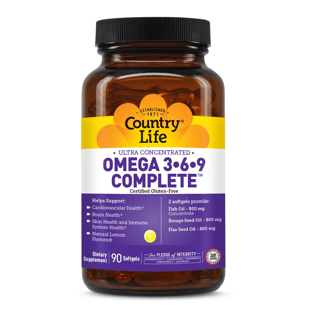 Country Life Omega 3-6-9 Complete 1534 mg - 90 Softgels