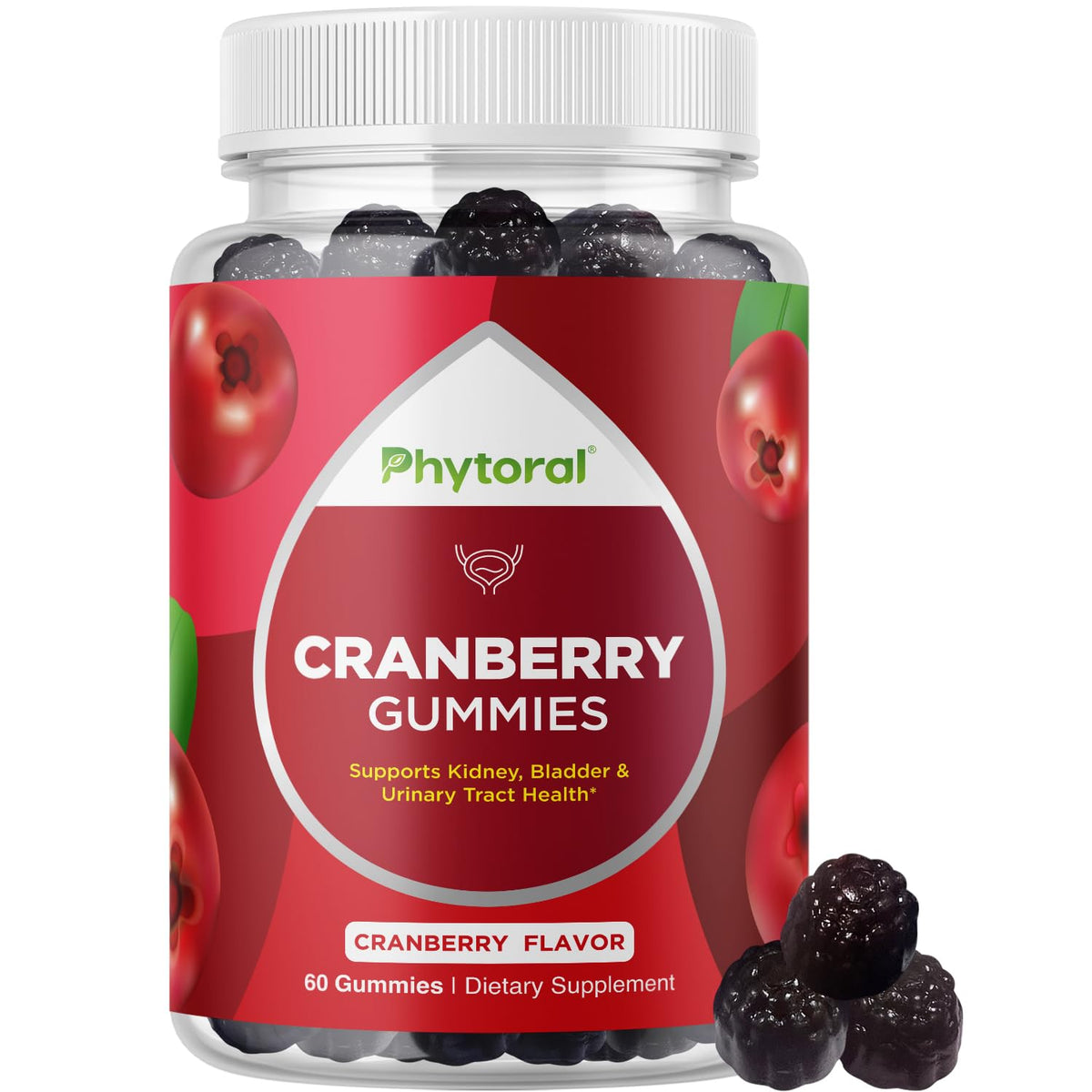 Phytoral Extra Strength Cranberry Gummies - 60 Count