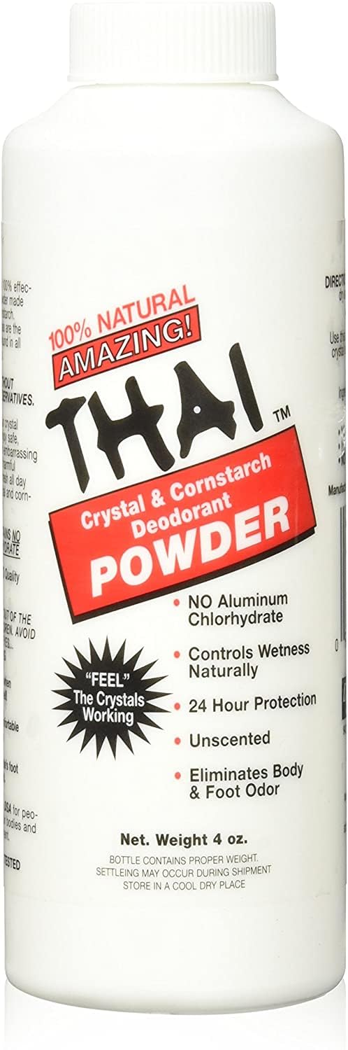 Thai Deodorant Stone Crystal & Cornstarch Powder - 4 Ounce - image 2