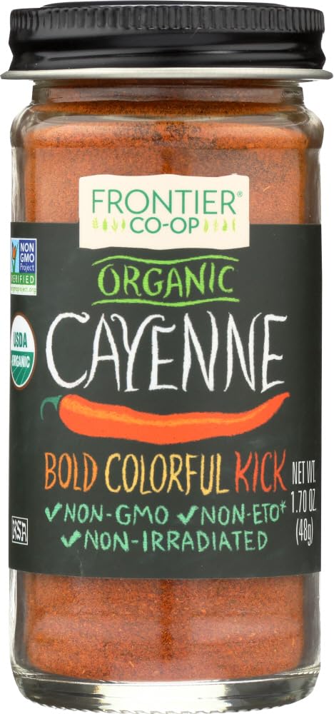 Frontier Herb Cayenne Pepper 30HU Organic - 3 Pack