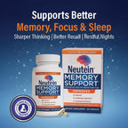 Neutein Brain Supplements for Memory and Focus (60 Capsules)