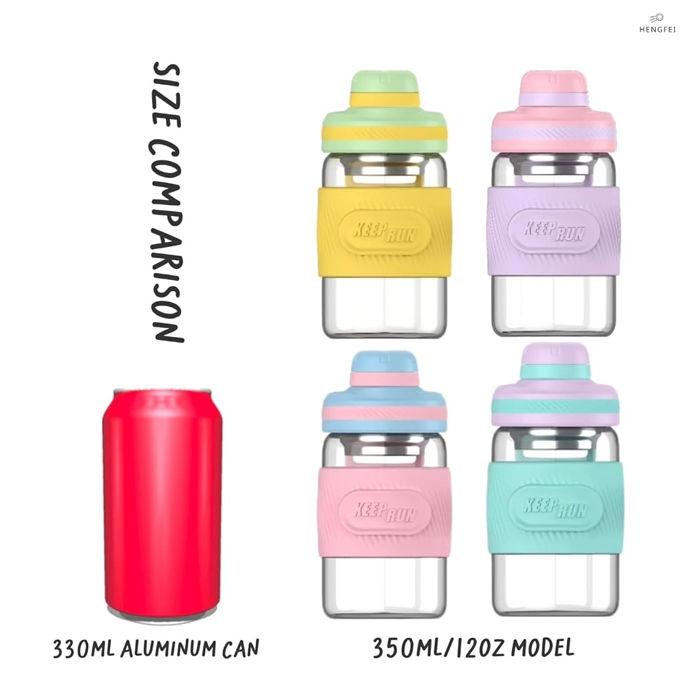 HENGFEI Glass Shaker Bottle for Protein Mixes
