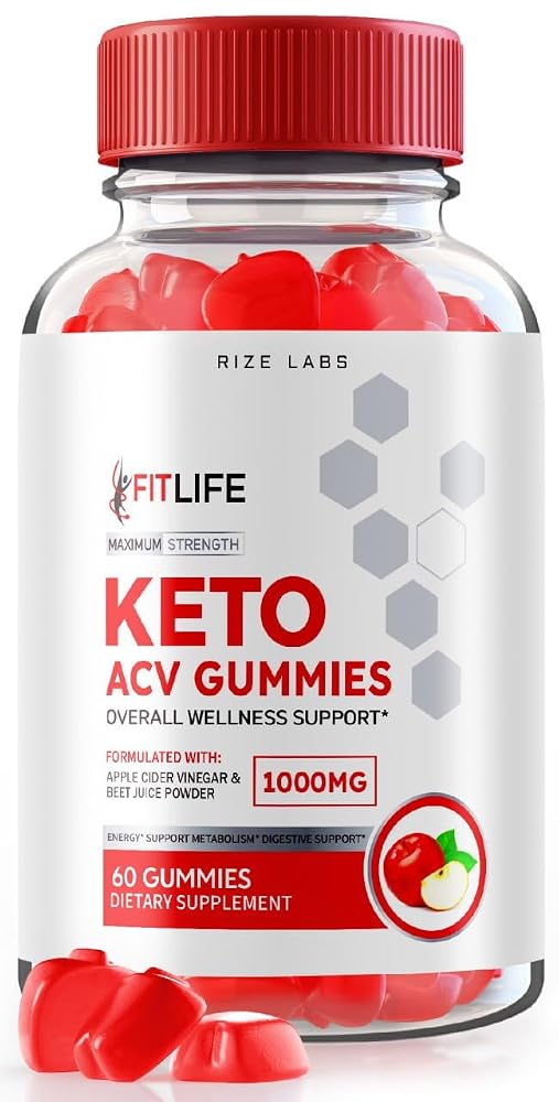 rize labs FitLife Keto ACV Gummies Weight Loss Support - 60 Gummies