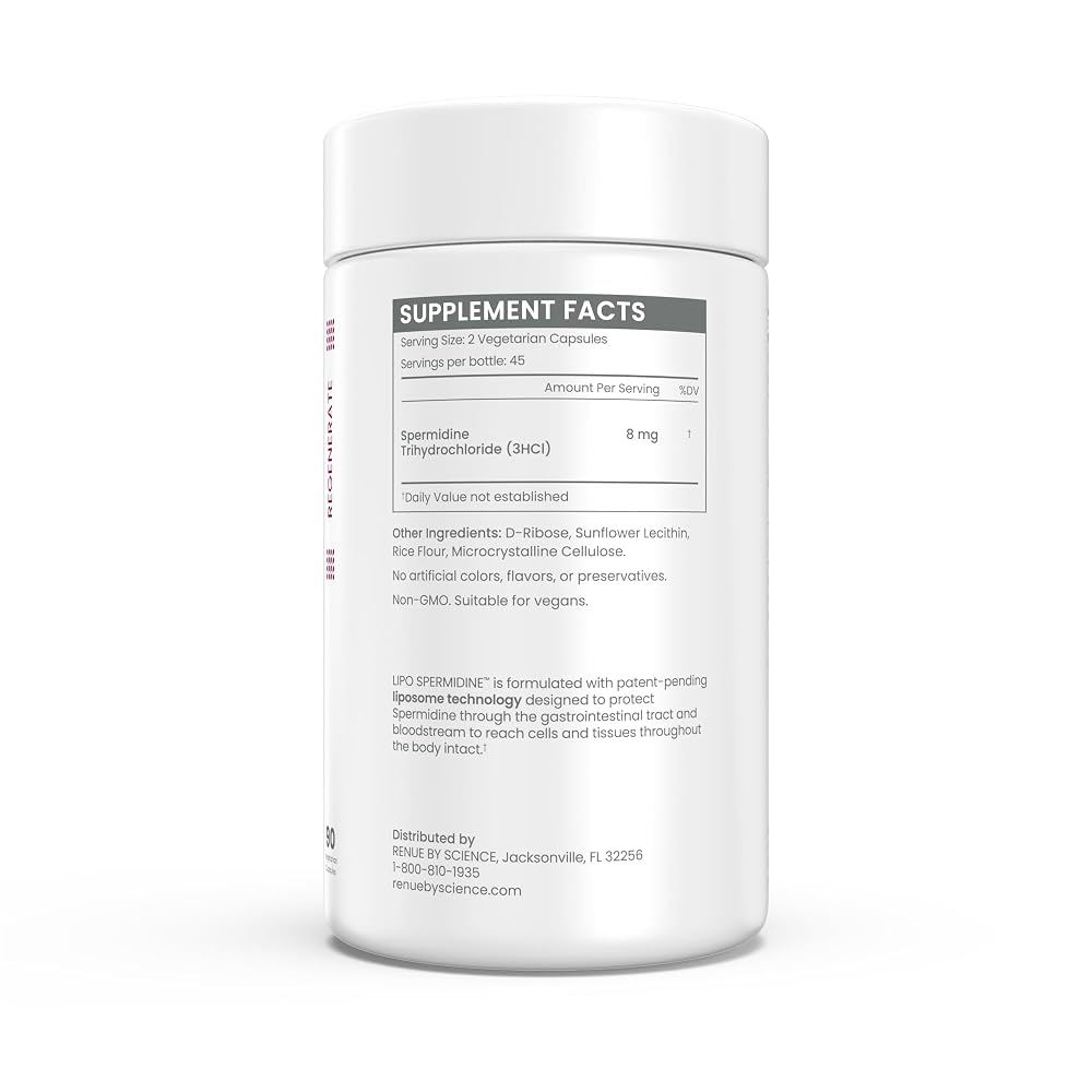Renue By Science Liposomal Spermidine 8mg - 90 Capsules - image 3