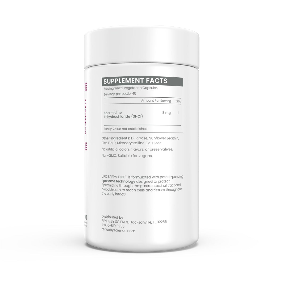 Renue By Science Liposomal Spermidine 8mg - 90 Capsules - image 3