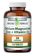Amazing Nutrition Calcium Magnesium Zinc D3 Supplement - 150 Tablets