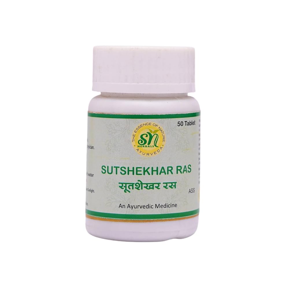 SN Herbals Sutshekhara Ras Ayurvedic Herbal Supplement - 50 Tablets