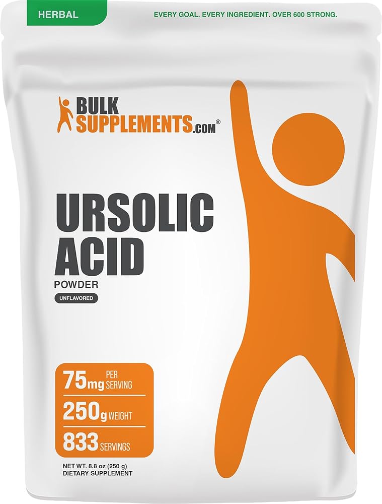 BulkSupplements Ursolic Acid Powder from Rosemary - 250g