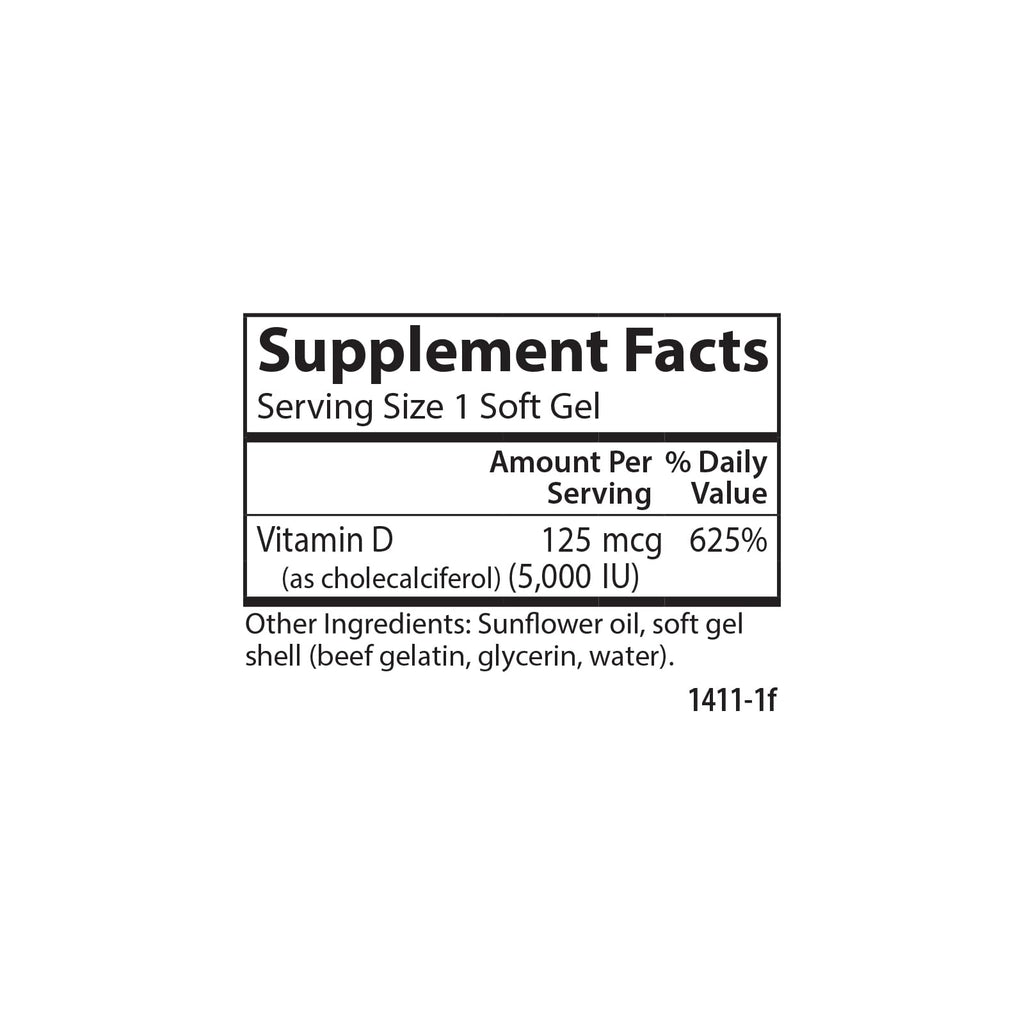 Carlson - Vitamin D3 5000 IU (125 mcg)