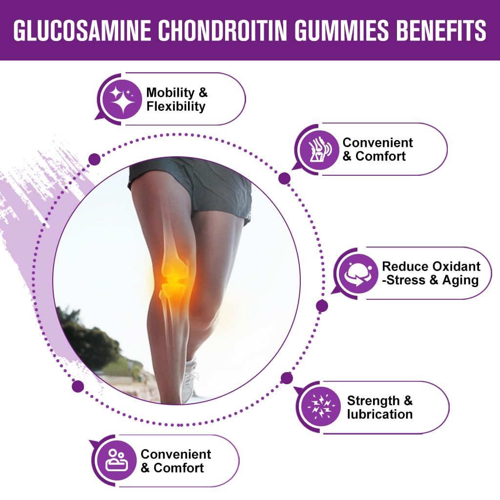 GORNVB Glucosamine Chondroitin Gummies with MSM & Elderberry Extra