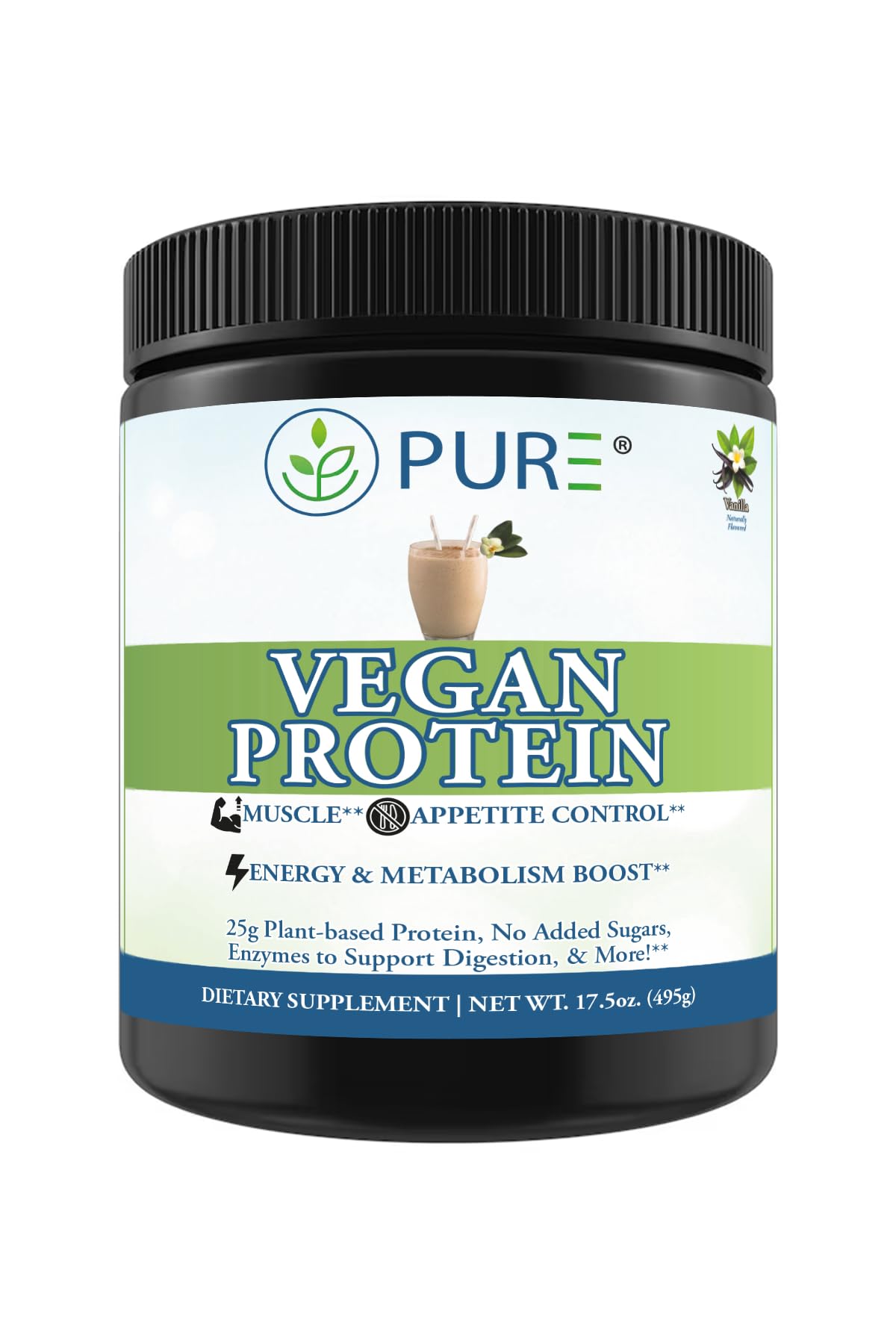 PURE® Vegan Protein Powder - 25g Plant Based Protein