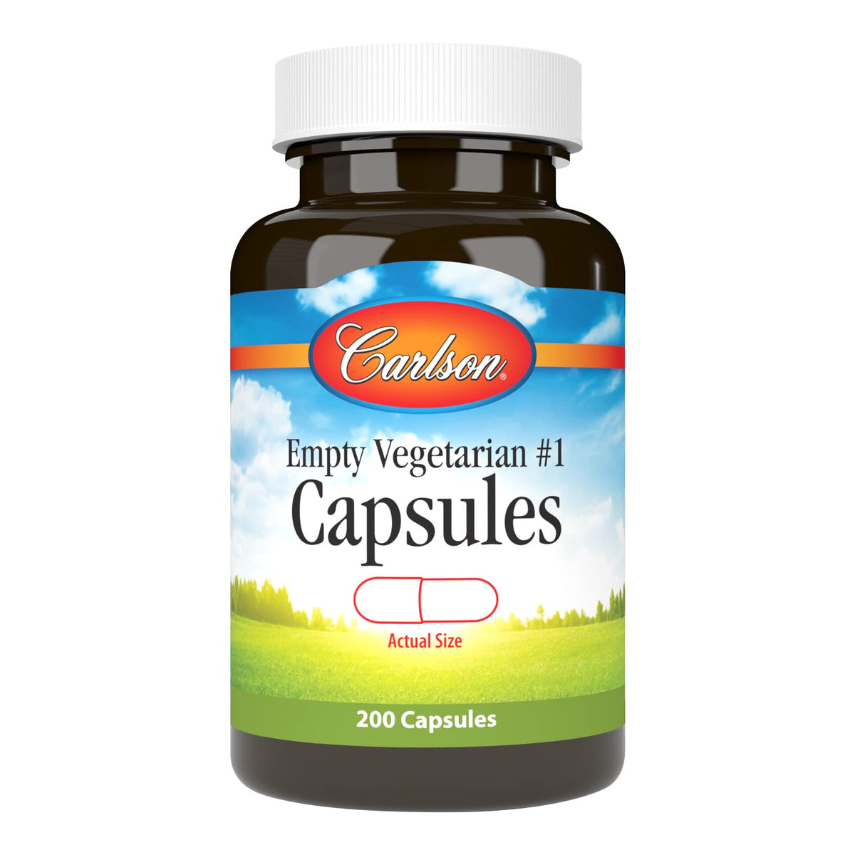 Carlson - Empty Vegetarian #1 Medium-Small Capsules