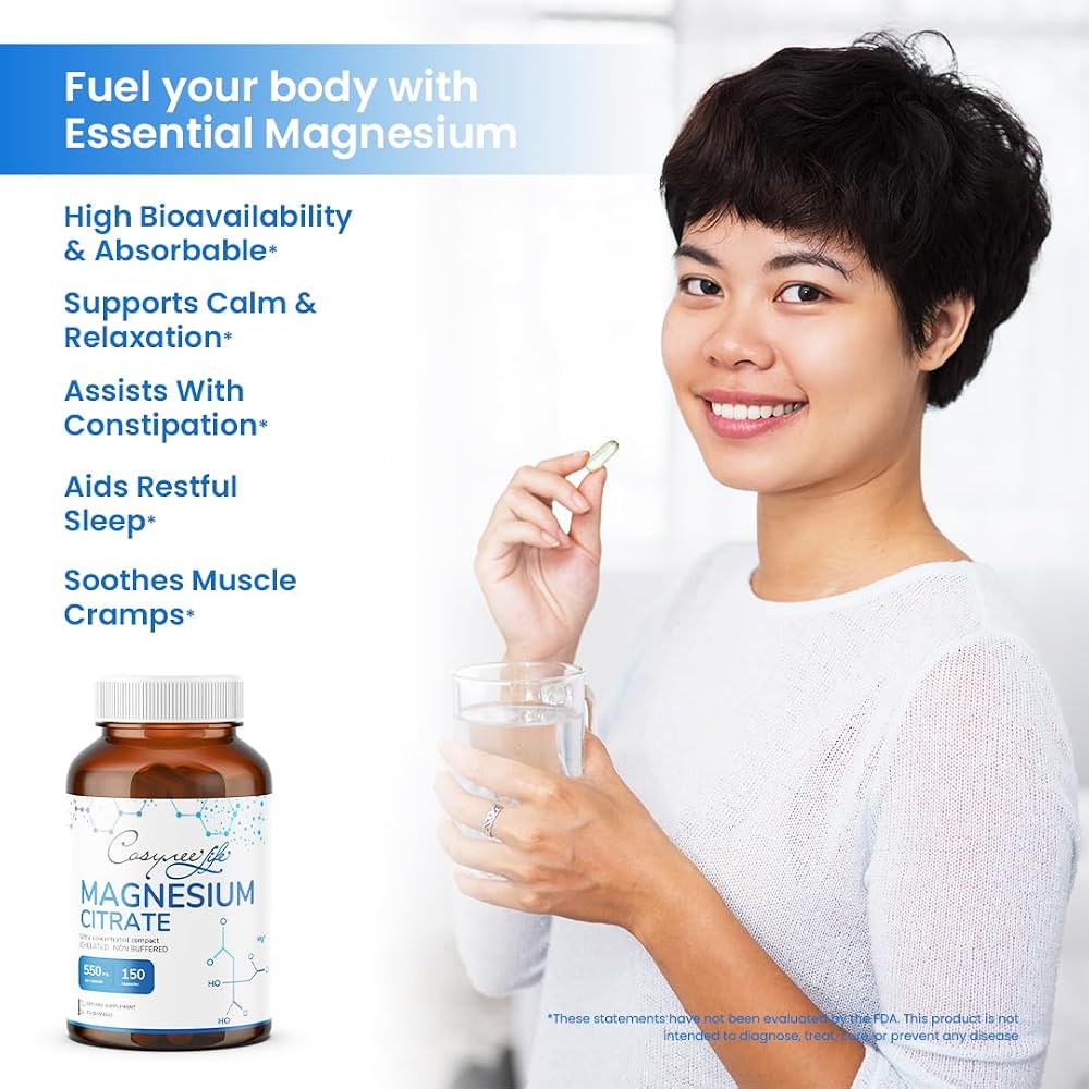 Cosynee Magnesium Citrate 550mg - 150 Capsules - image 2