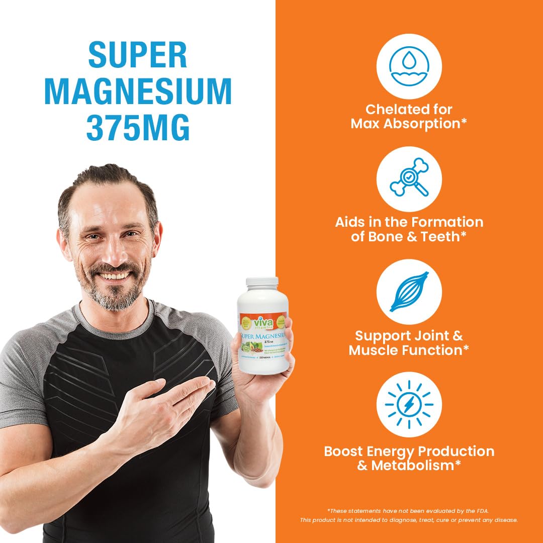 Viva Vitamins Super Magnesium - 250 Capsules - image 2
