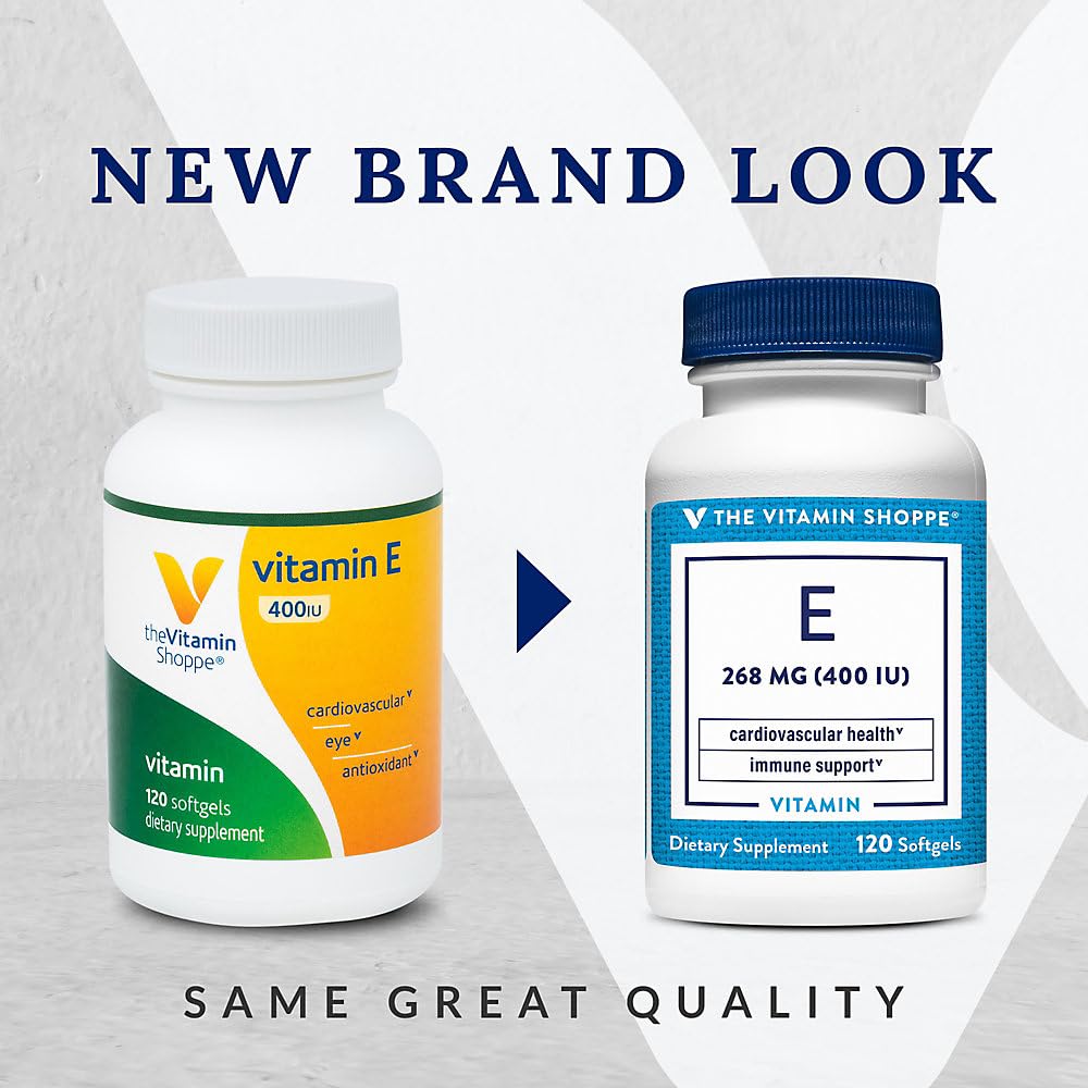 The Vitamin Shoppe Vitamin E 400IU - Antioxidant Support for Skin