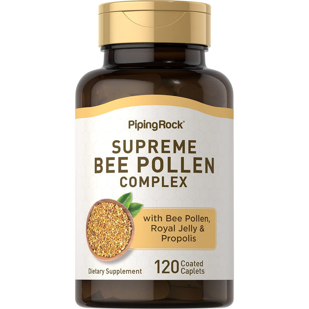 Piping Rock Bee Pollen with Royal Jelly and Propolis - 120 Caplets