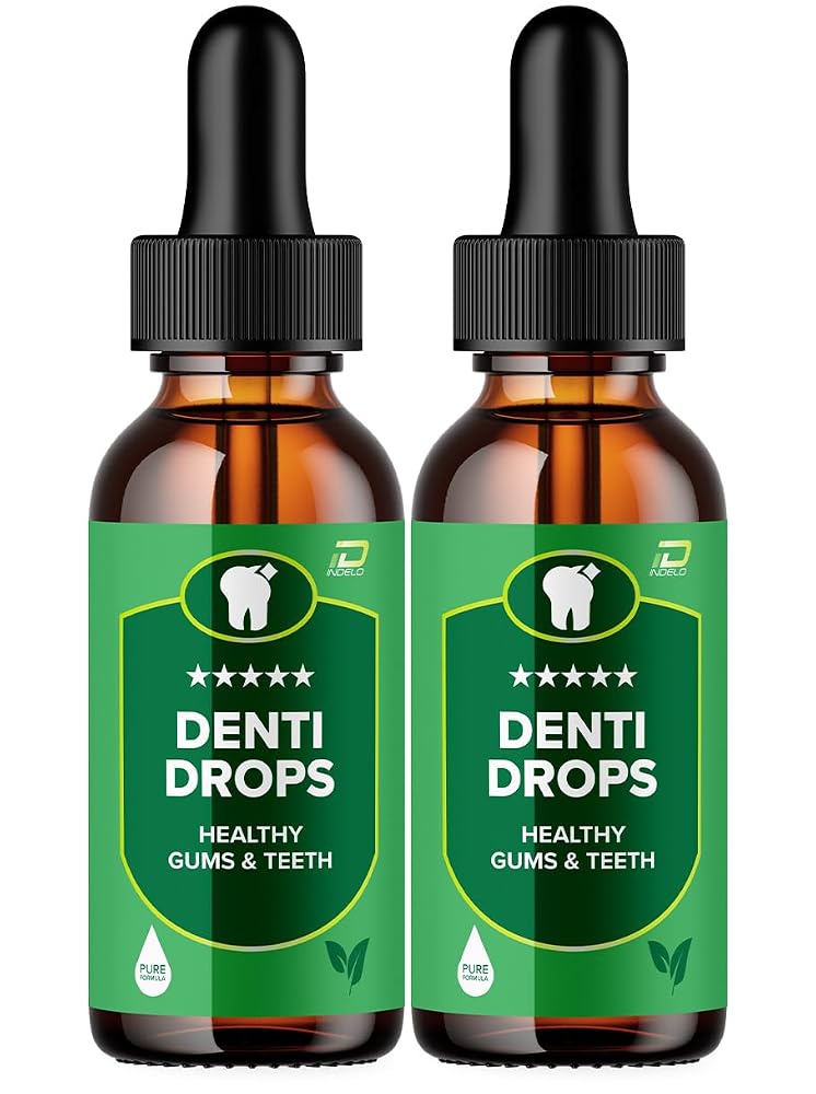 Indelo Denti Drops Pro Liquid Supplement for Teeth and Gums - 2 Pack