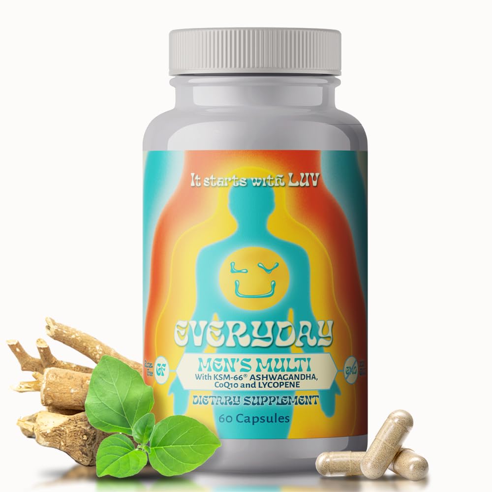 LUV Everyday Men's Multivitamin Daily Nutritional Support - 60 Capsules