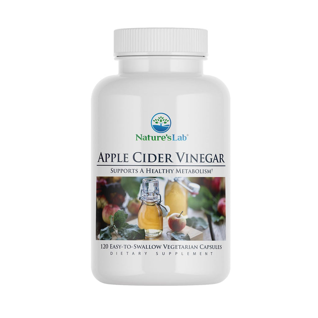 Nature's Lab Apple Cider Vinegar 1200mg with Chromium - 120 Capsules
