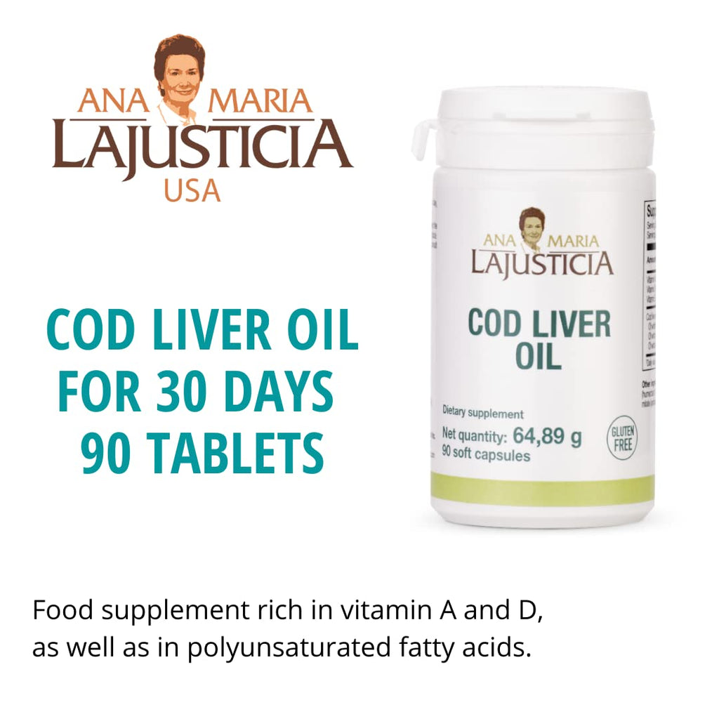 Ana María Lajusticia Cod Liver Oil Omega-3 - 90 Softgels - image 5