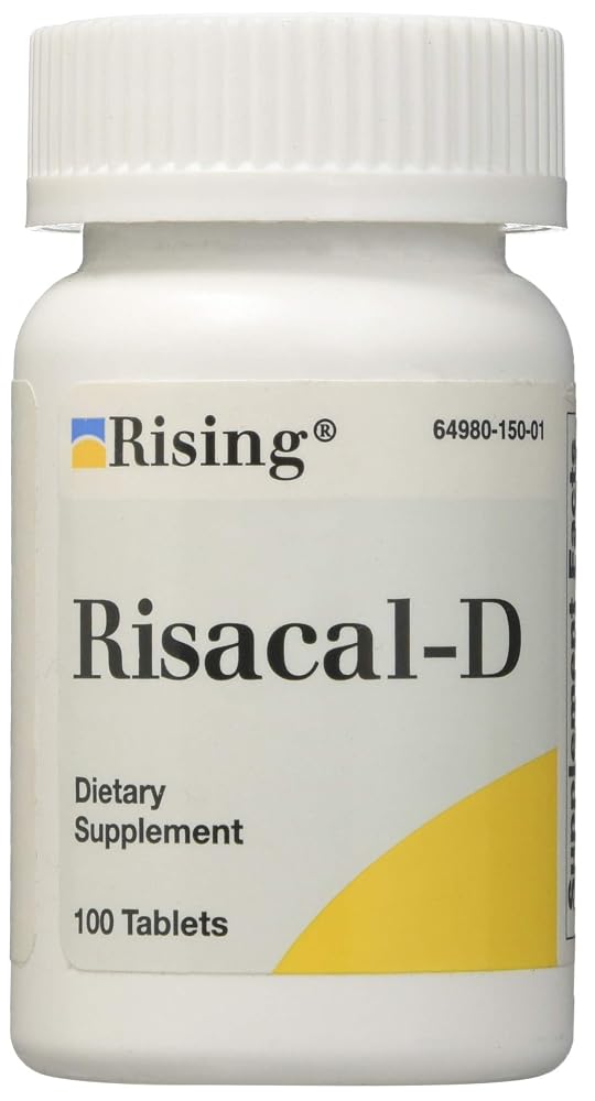 Rising Pharmaceuticals Risacal-D Vitamin D Tablets - 100 Count