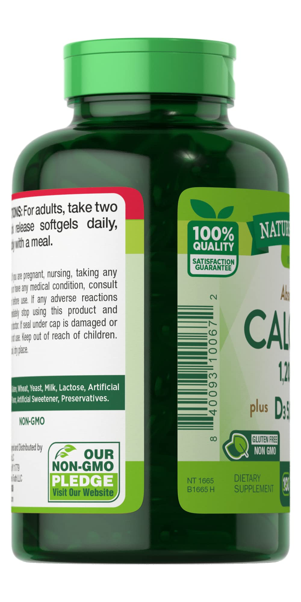 Nature's Truth Absorbable Calcium 1200 mg Plus D3 - 240 Softgels - image 4