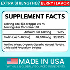 VITBOOST Liquid Biotin Drops 10,000mcg Extra Strength - 60 Servings - image 2
