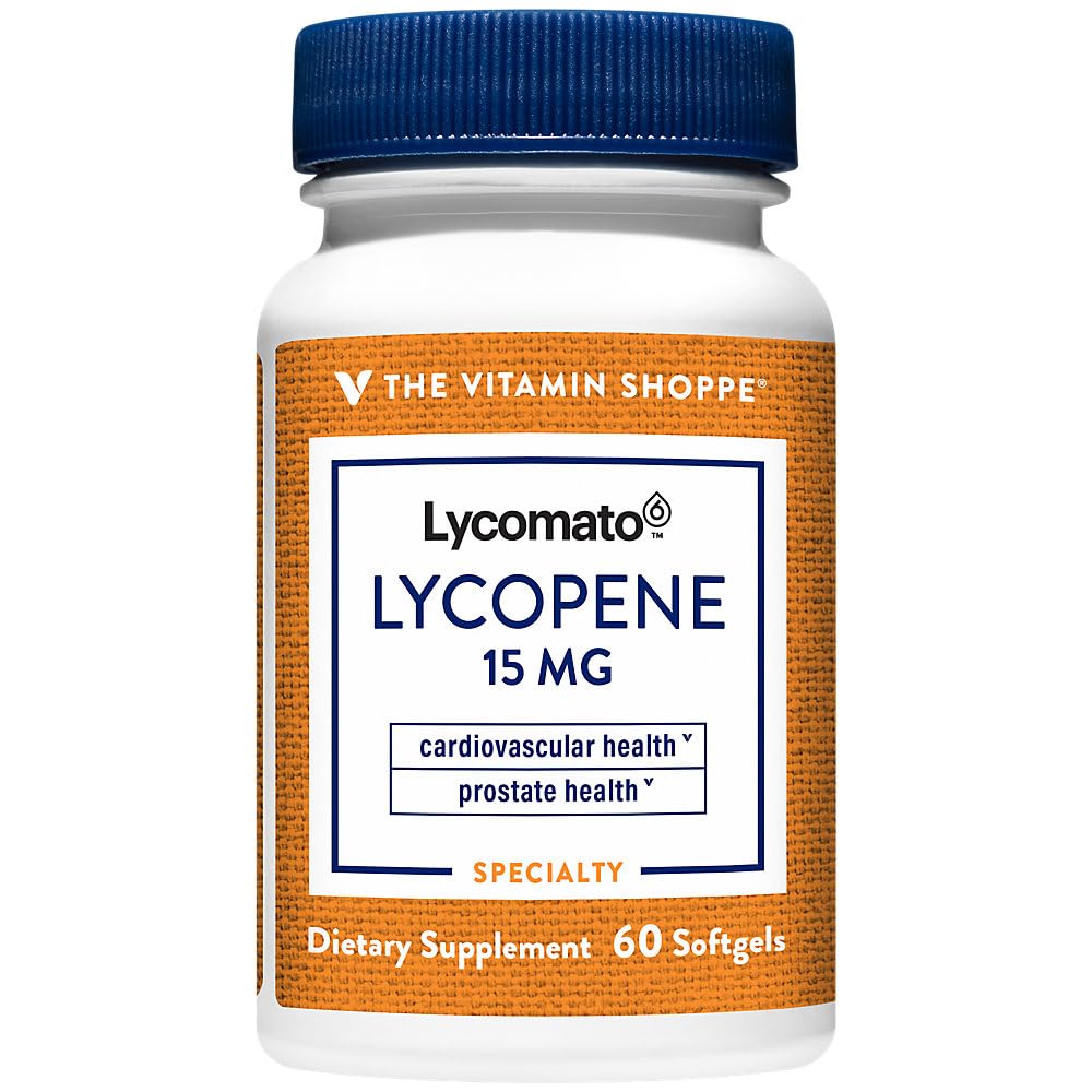 The Vitamin Shoppe Lycopene 15 MG Antioxidant - 60 Softgels