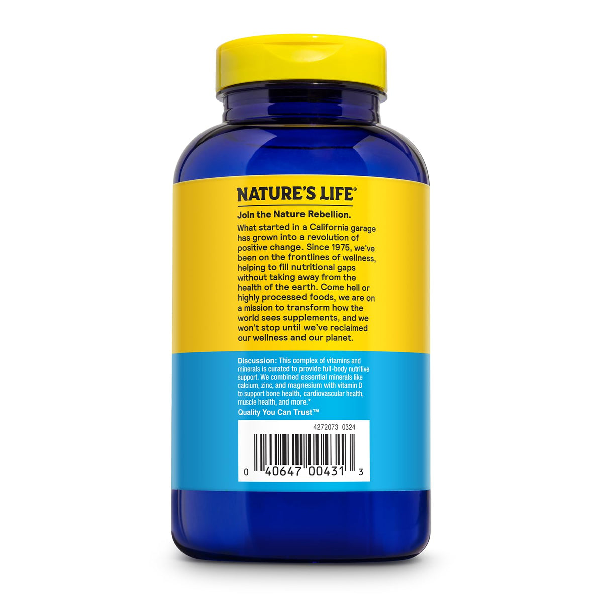 Nature's Life Cal Mag Zinc Complex - 250 Tablets - image 3
