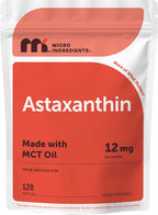 Micro Ingredients Astaxanthin 12mg with MCT Oil - 120 Softgels