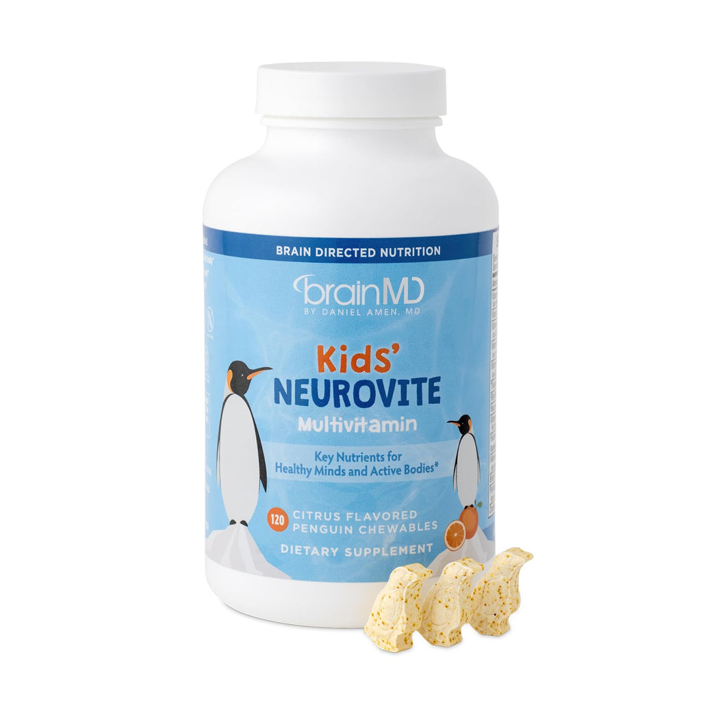 BrainMD Dr Amen Kids' NeuroVite Orange Multivitamin - 120 Chewables