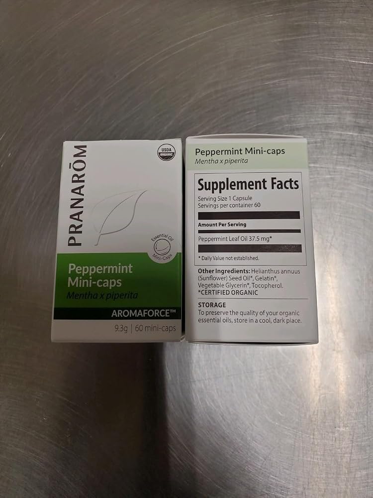 Pranarom Aromaforce Peppermint Mini-Caps Digestive Support - 60 Capsules - image 7
