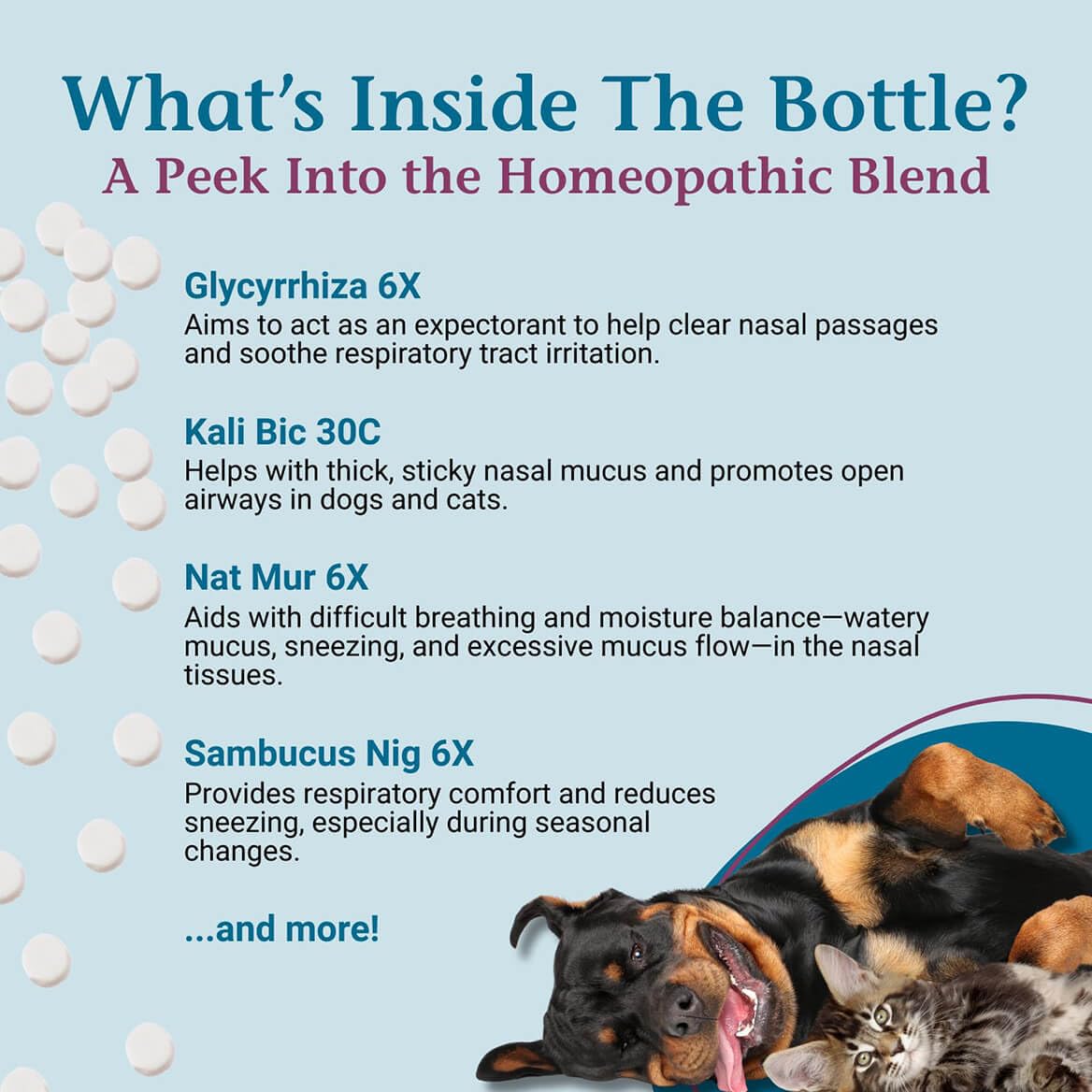 PetAlive Sinu-Rite for Dogs & Cats Nasal Relief - 180 Tablets - image 4