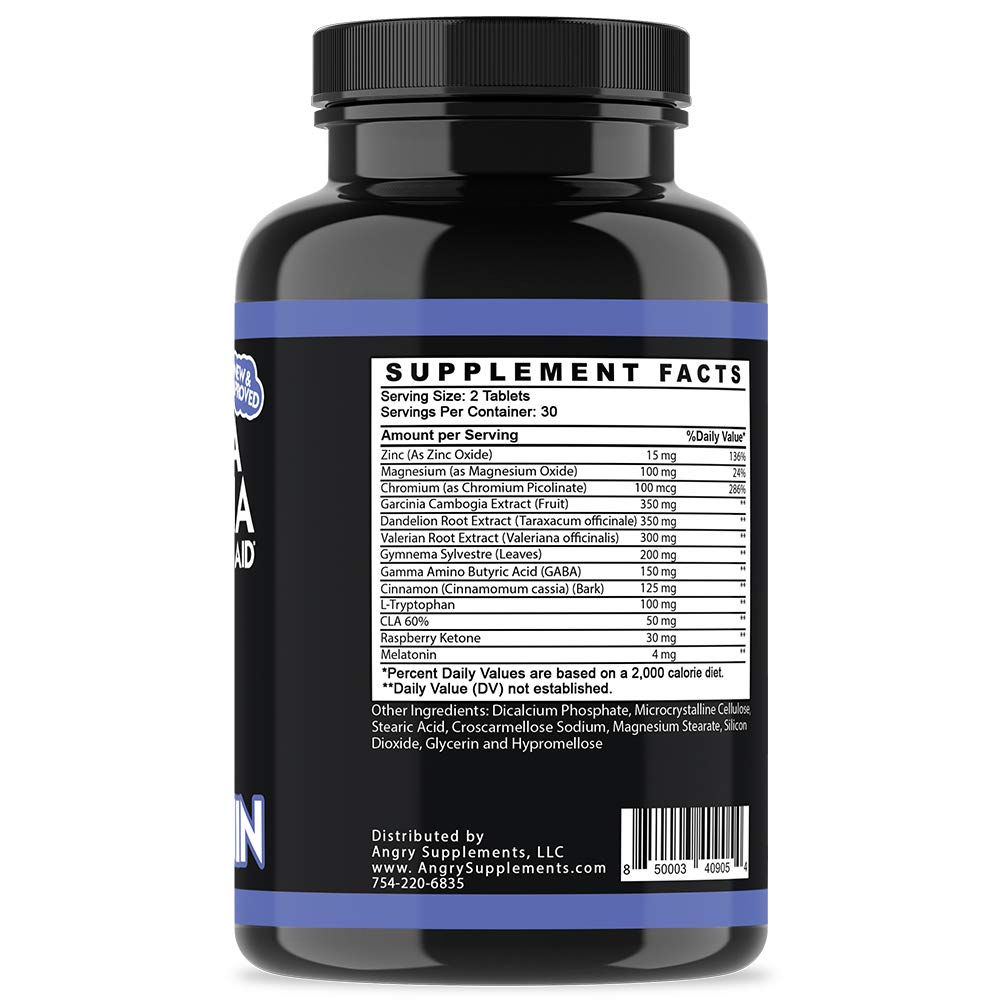 Angry Supplements Garcinia Cambogia PM Weight Loss Sleep - 60 Tablets - image 7