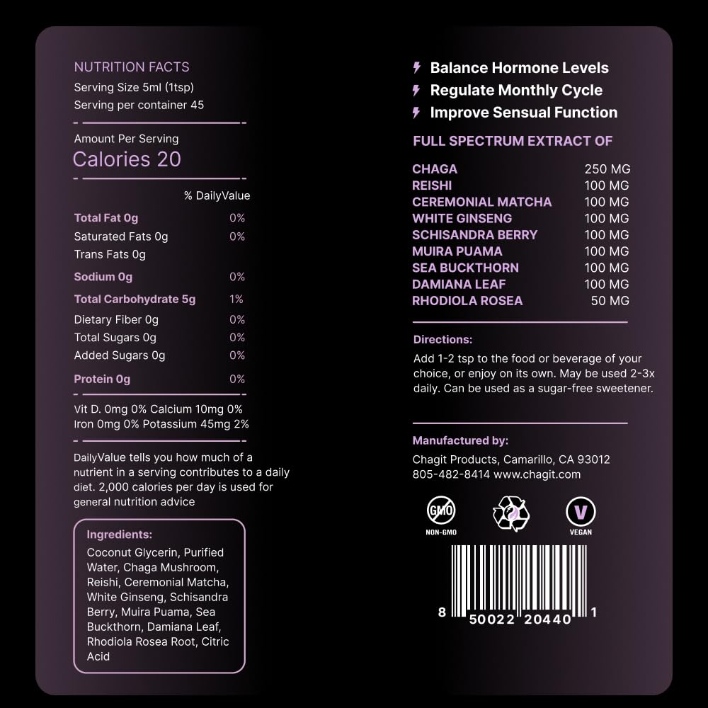 Chagit SLX Female Hormone Balance Liquid Extract - 8 Fl Oz - image 5
