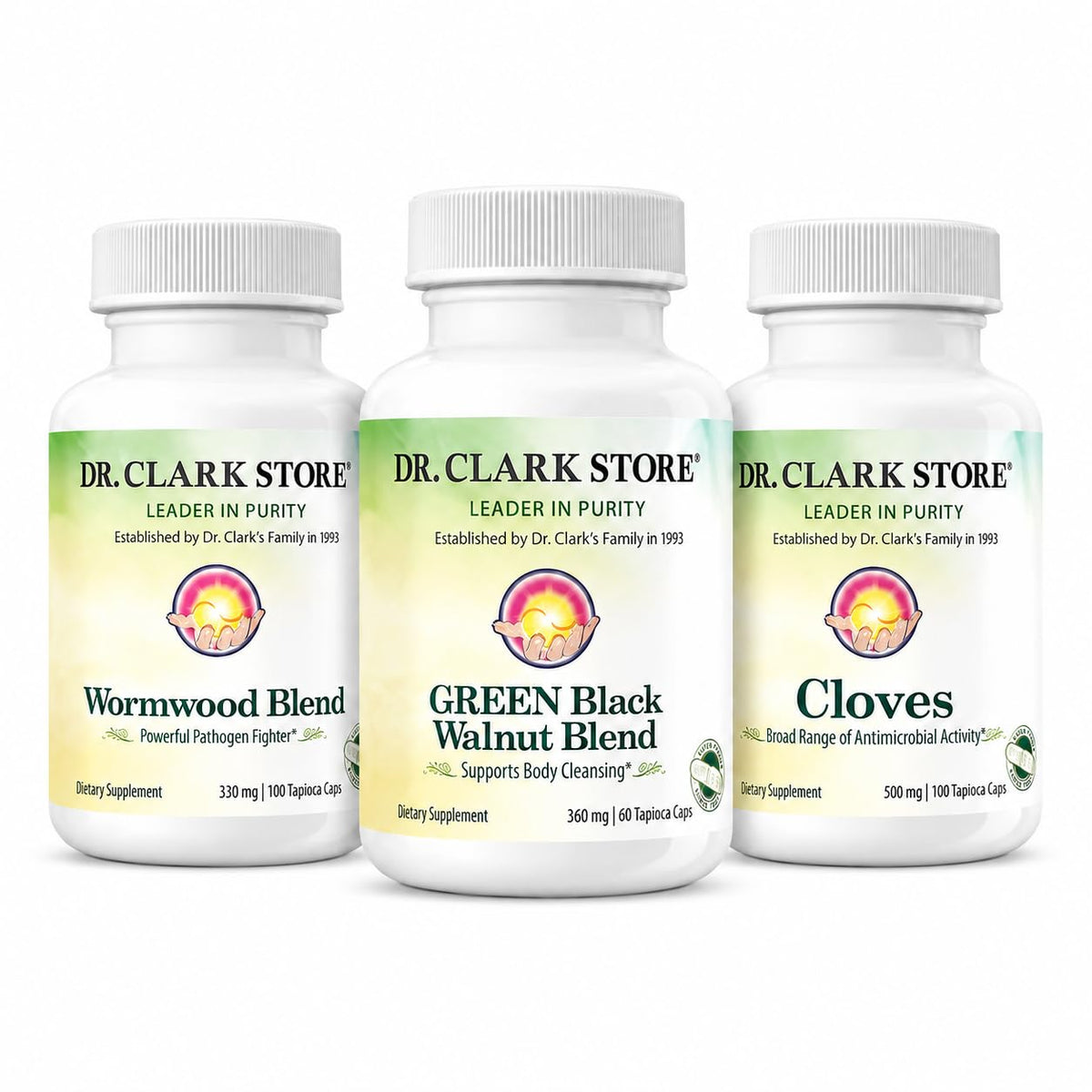 Dr Clark Intestine Support & Cleanse Kit - 3 Herbal Supplements