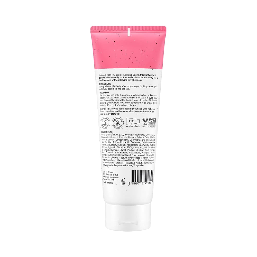 FOOD STORY Guava Hyaluronic Acid Body Lotion - 6.76 Fl Oz - image 4