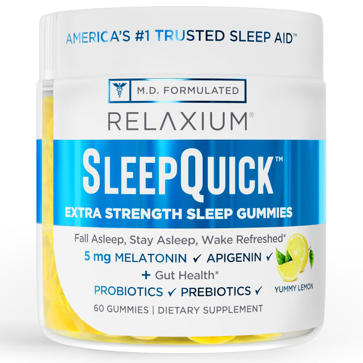 Relaxium SleepQuick Melatonin Gummies 5 mg - 60 Count