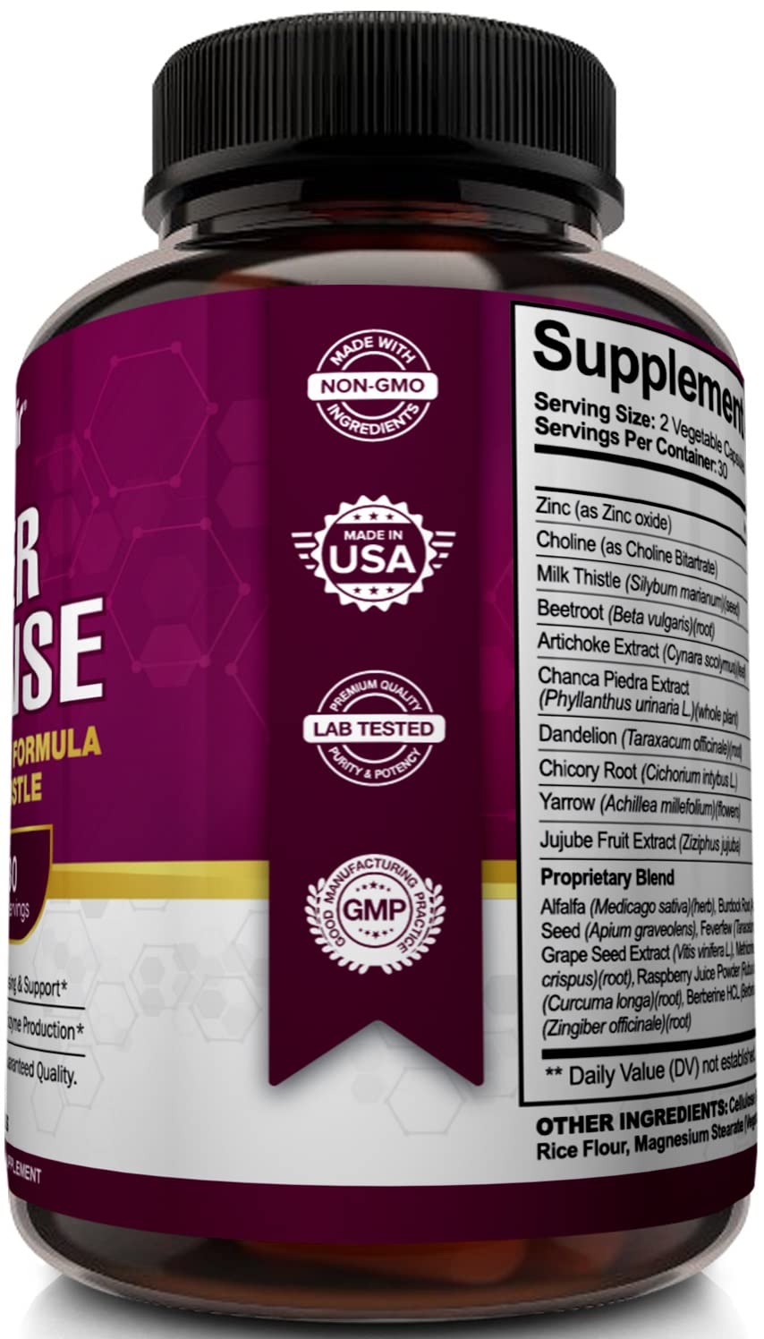 NutriFlair Liver Cleanse Detox & Repair Supplement - 60 Vegetarian Capsules - image 4