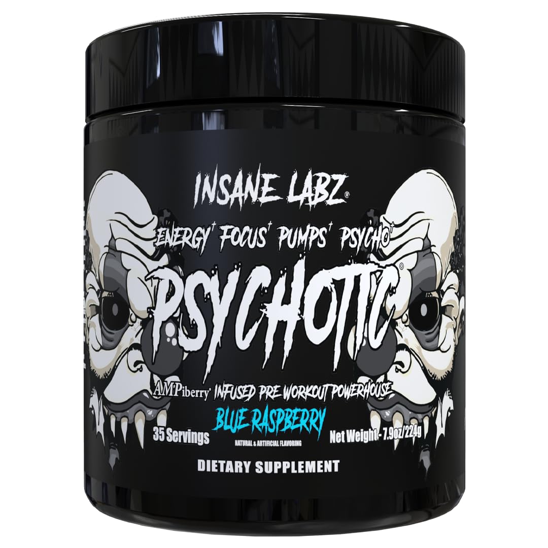 Insane Labz Psychotic Black Edition Mid Stimulant Pre Workout Powder