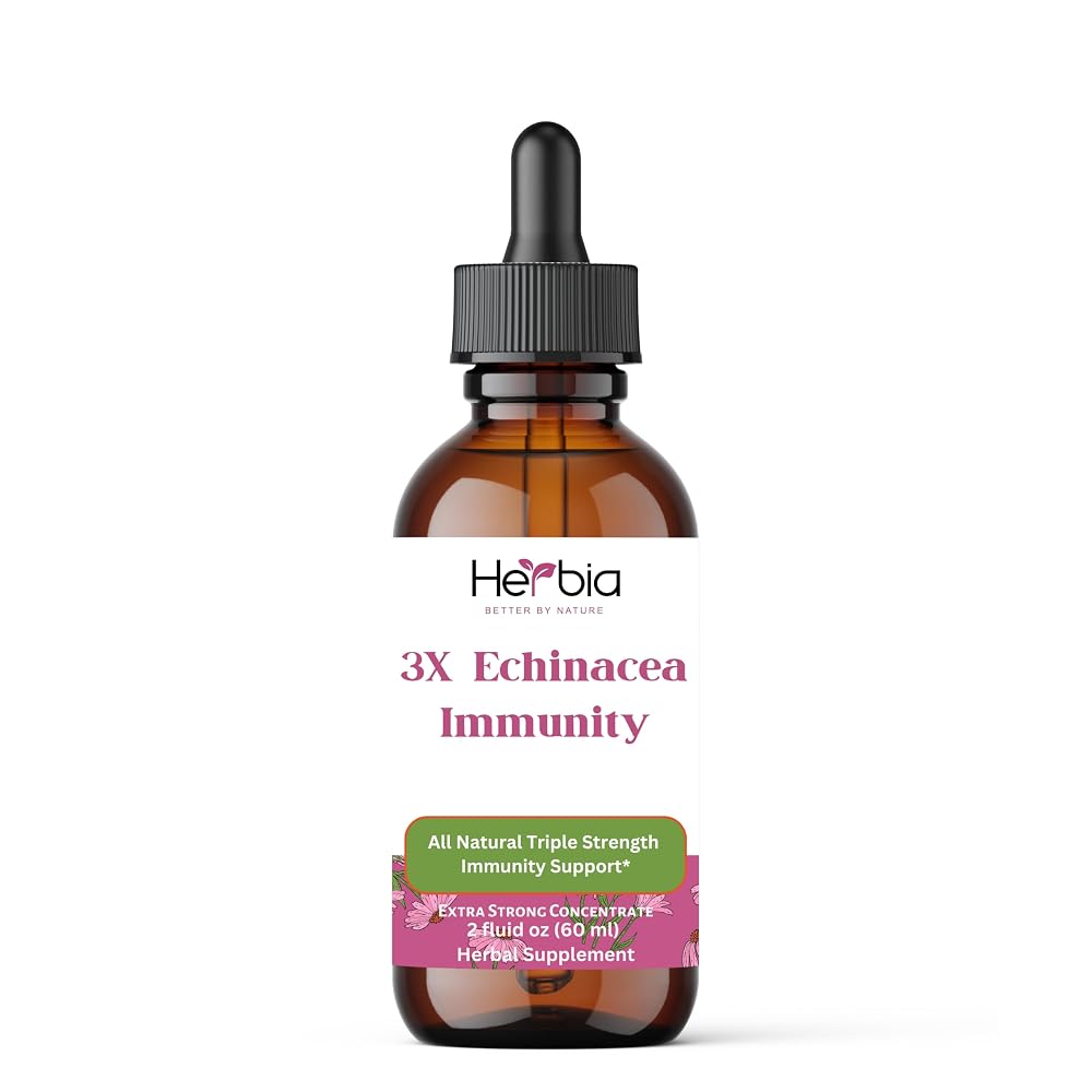 HERBIA 3X Echinacea Immune Support Liquid Extract - 60ml