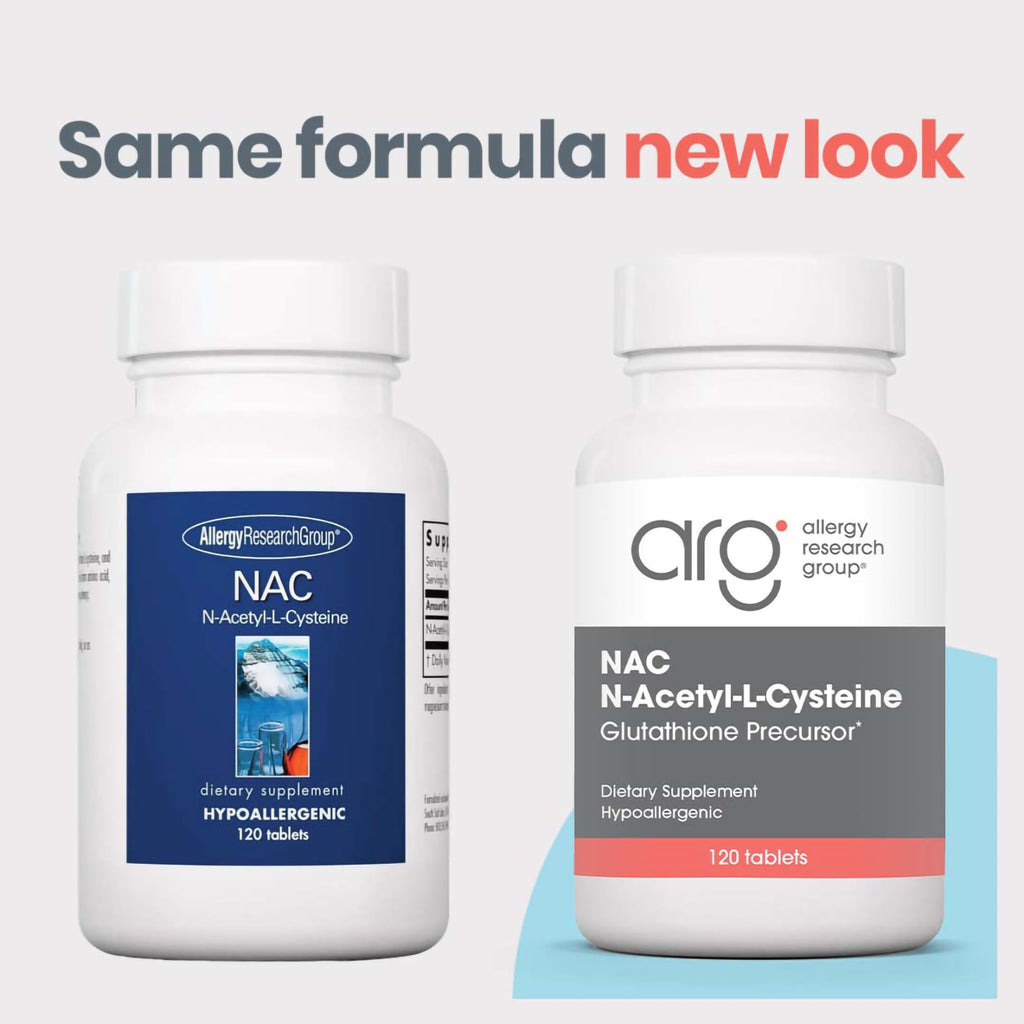 Allergy Research Group NAC N-Acetyl L-Cysteine 500 mg - 120 Tablets - image 2