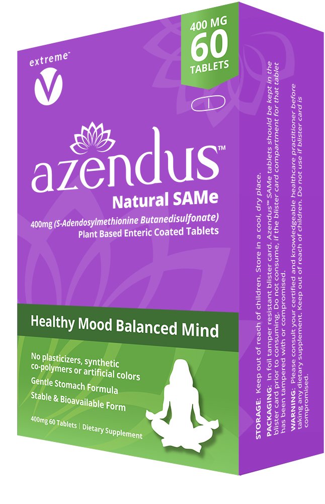 extreme V Azendus Mood SAM-e 400mg - 120 Tablets - image 2