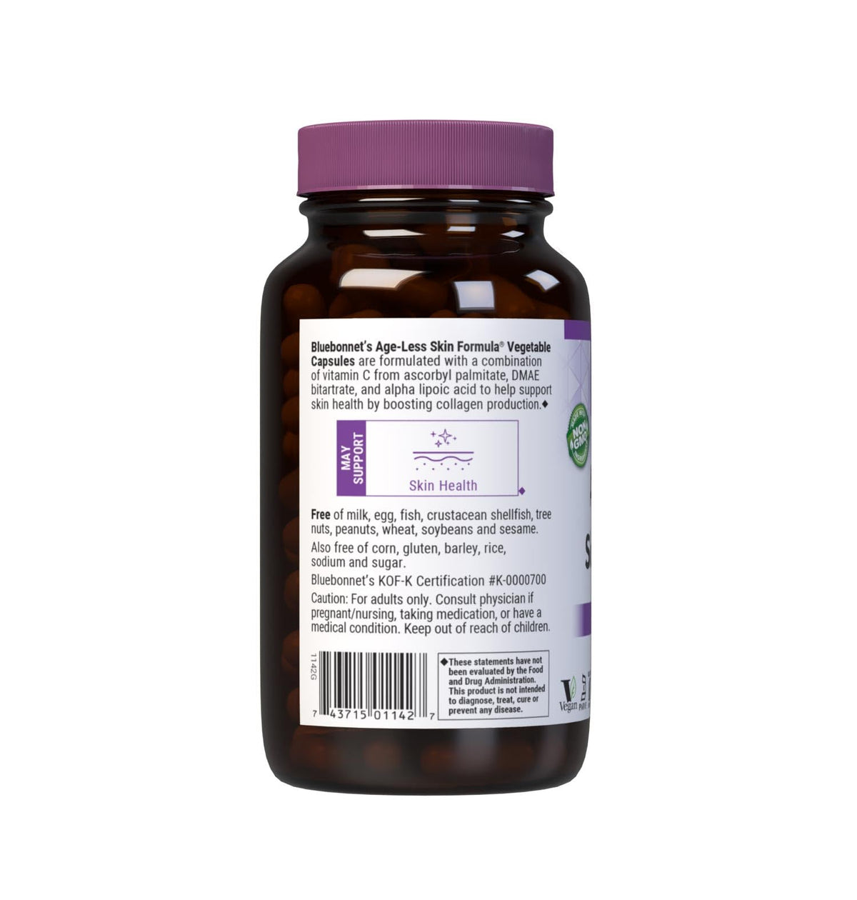 BlueBonnet Age-Less Skin Formula Vitamin C - 120 Capsules - image 3