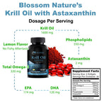 Blossom Nature Antarctic Krill Oil 1600mg - 60 Softgels - image 3