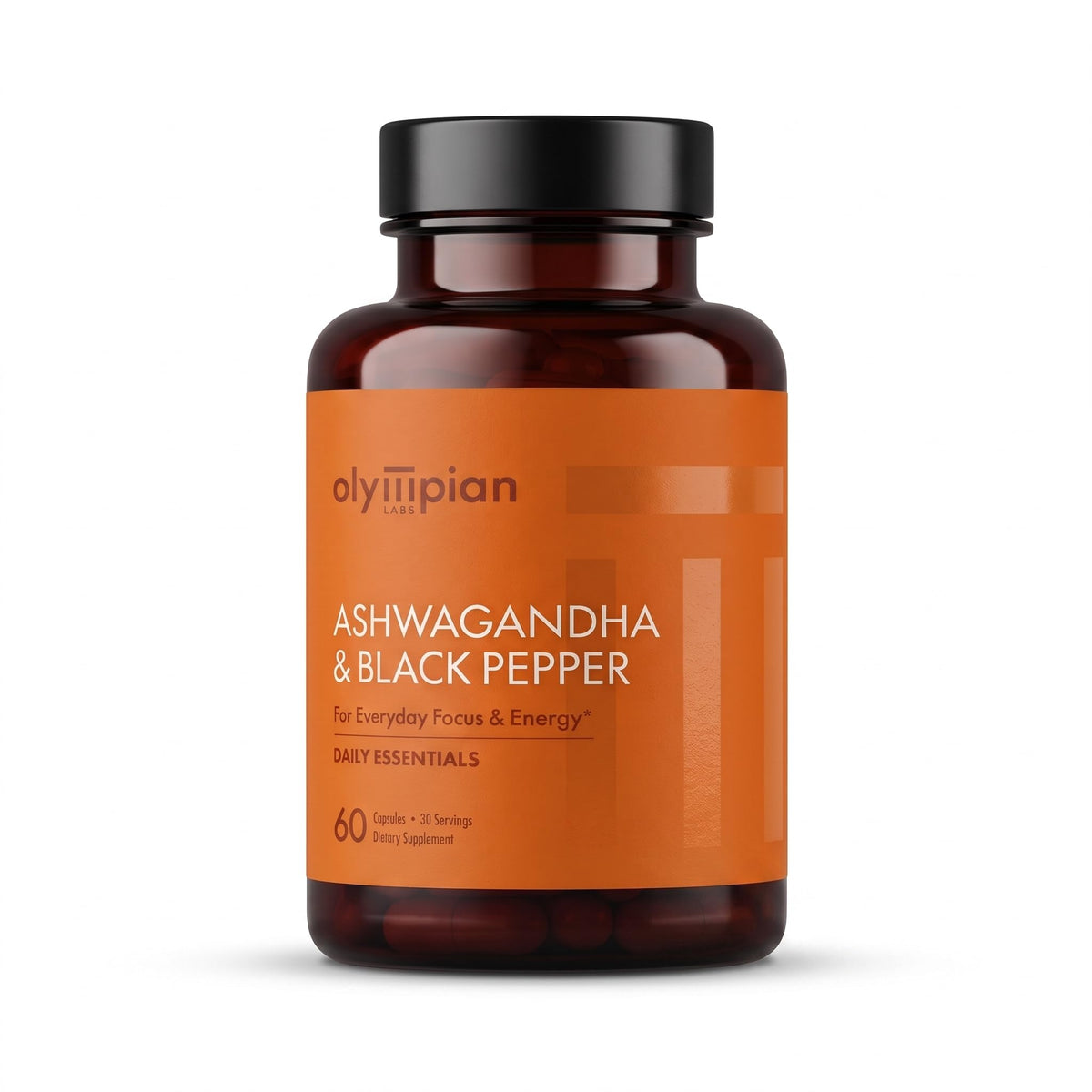 Olympian Labs Organic Ashwagandha with Black Pepper - 60 Capsules