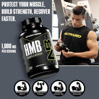 NutraBio HMB Supplement Amino Acid 1000mg - 120 Capsules - image 2
