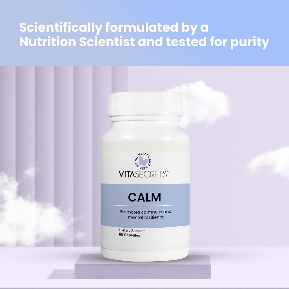 Vitasecrets Calm Stress Relief Supplement - 60 Capsules - image 7