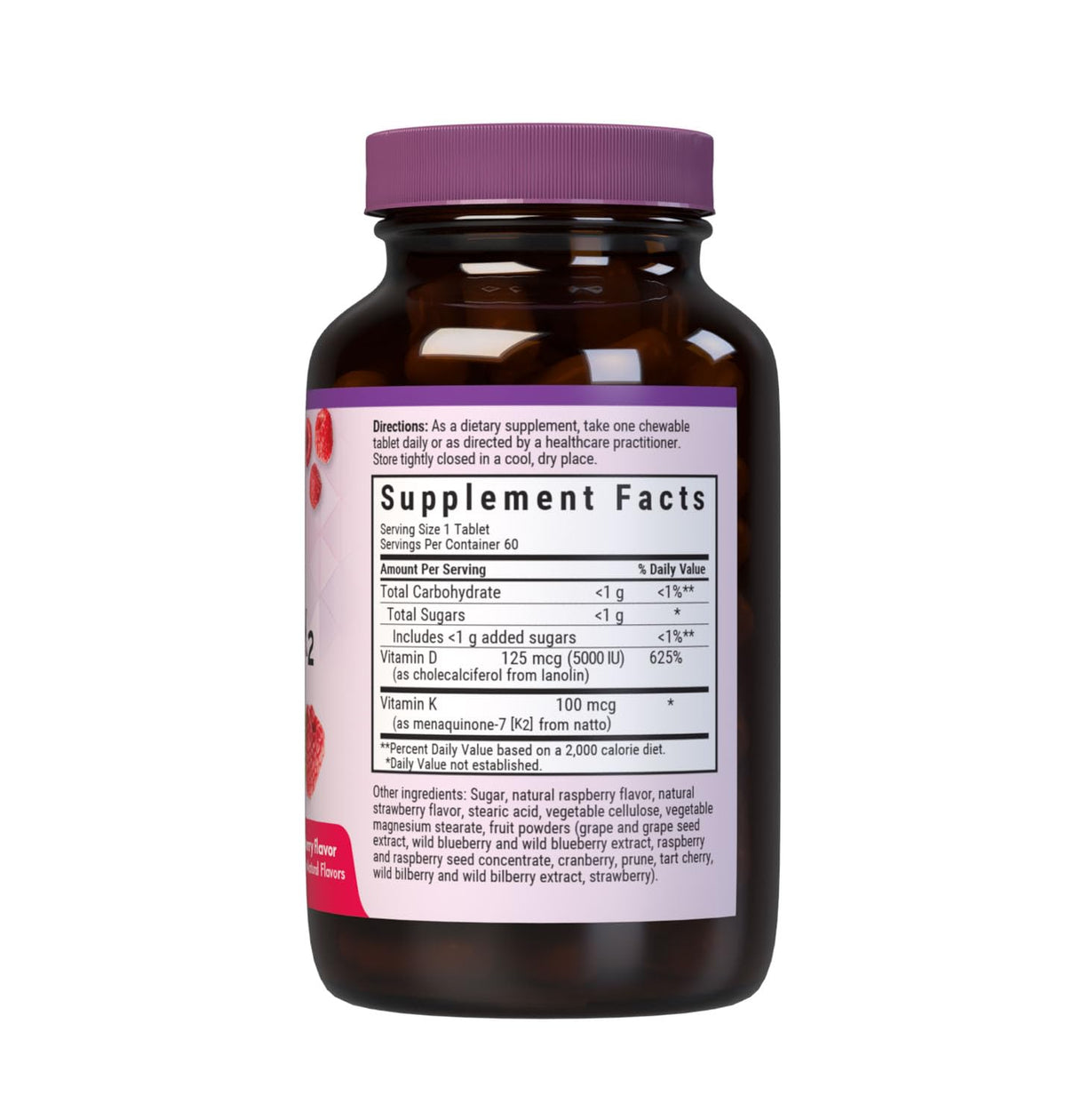 BlueBonnet Vitamin D3 & K2 Chewable Tablets - 60 Tablets - image 2