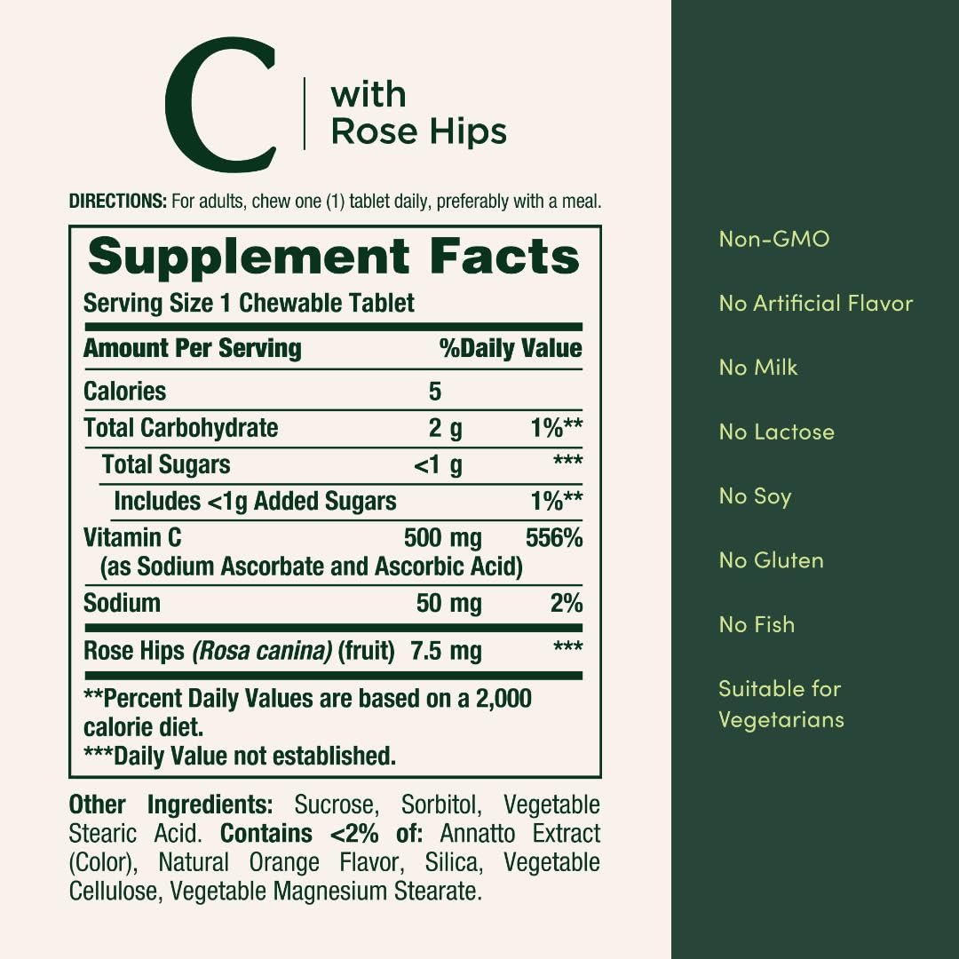 Nature's Bounty Vitamin C 500 mg Immune Support - 90 Tablets - image 5